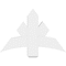 Ekena Millwork Alberta Architectural Grade PVC Gable Bracket, 36"W x 24"H x 6"D x 6"F, 16/12 Pitch GBP036X24X0606ALB00 - alternate 2